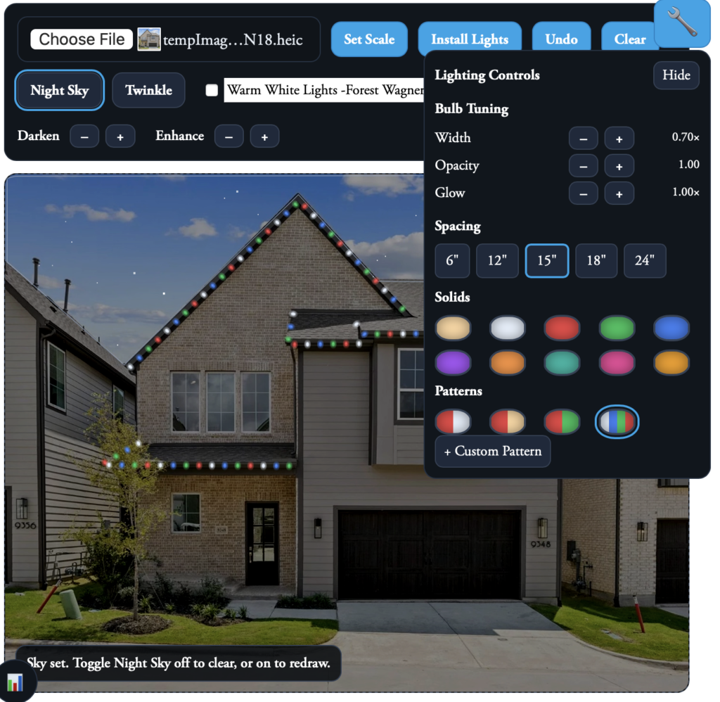 Christmas light design software