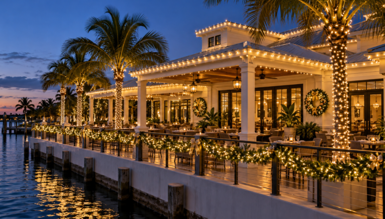 Workspro US Remodeling Corp commercial Christmas light displays in Bradenton, FL (photo 3)