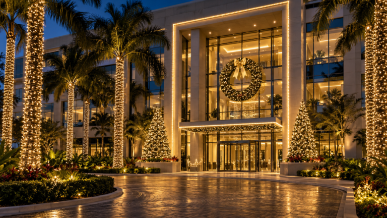 Workspro US Remodeling Corp commercial Christmas light displays in Bradenton, FL (photo 4)