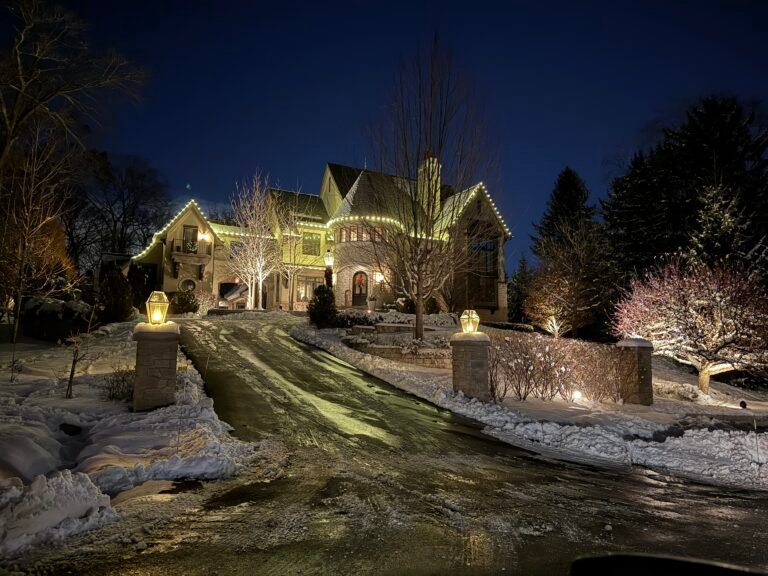 Studio 72 Lighting Christmas light installation in Richfield, Wisconsin (photo 3)