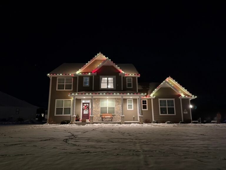 Studio 72 Lighting Christmas light installation in Richfield, Wisconsin (photo 5)