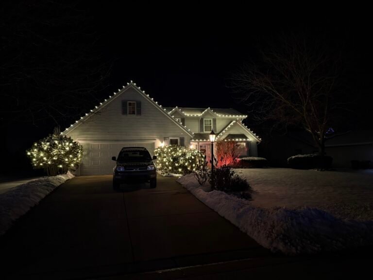 Studio 72 Lighting Christmas light installation in Richfield, Wisconsin (photo 4)