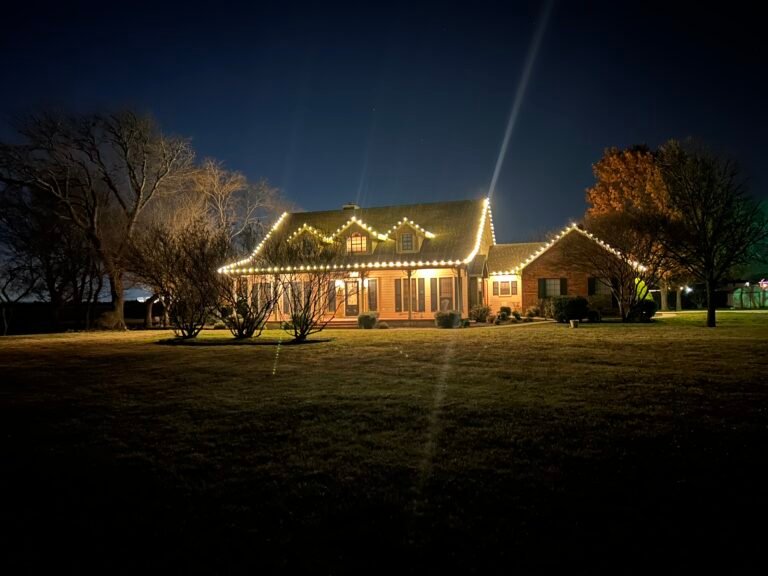 Eagle Scout Service Christmas light installation in Forney, Texas (photo 1)
