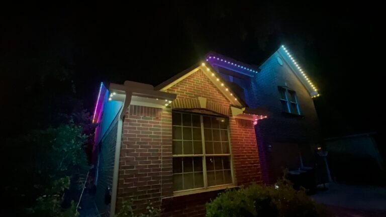 Christmas Lights Decoration permanent color-changing holiday lights in Pearland, TX (photo 3)