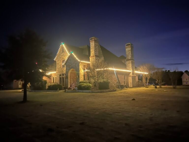 Eagle Scout Service roofline Christmas lights in Forney, TX (photo 1) Eagle Scout Service roofline Christmas lights in Forney, TX (photo 1)