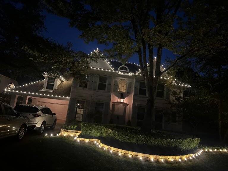 Lone Star Christmas Lighting landscape and walkway Christmas lights in Spring, TX (photo 1)